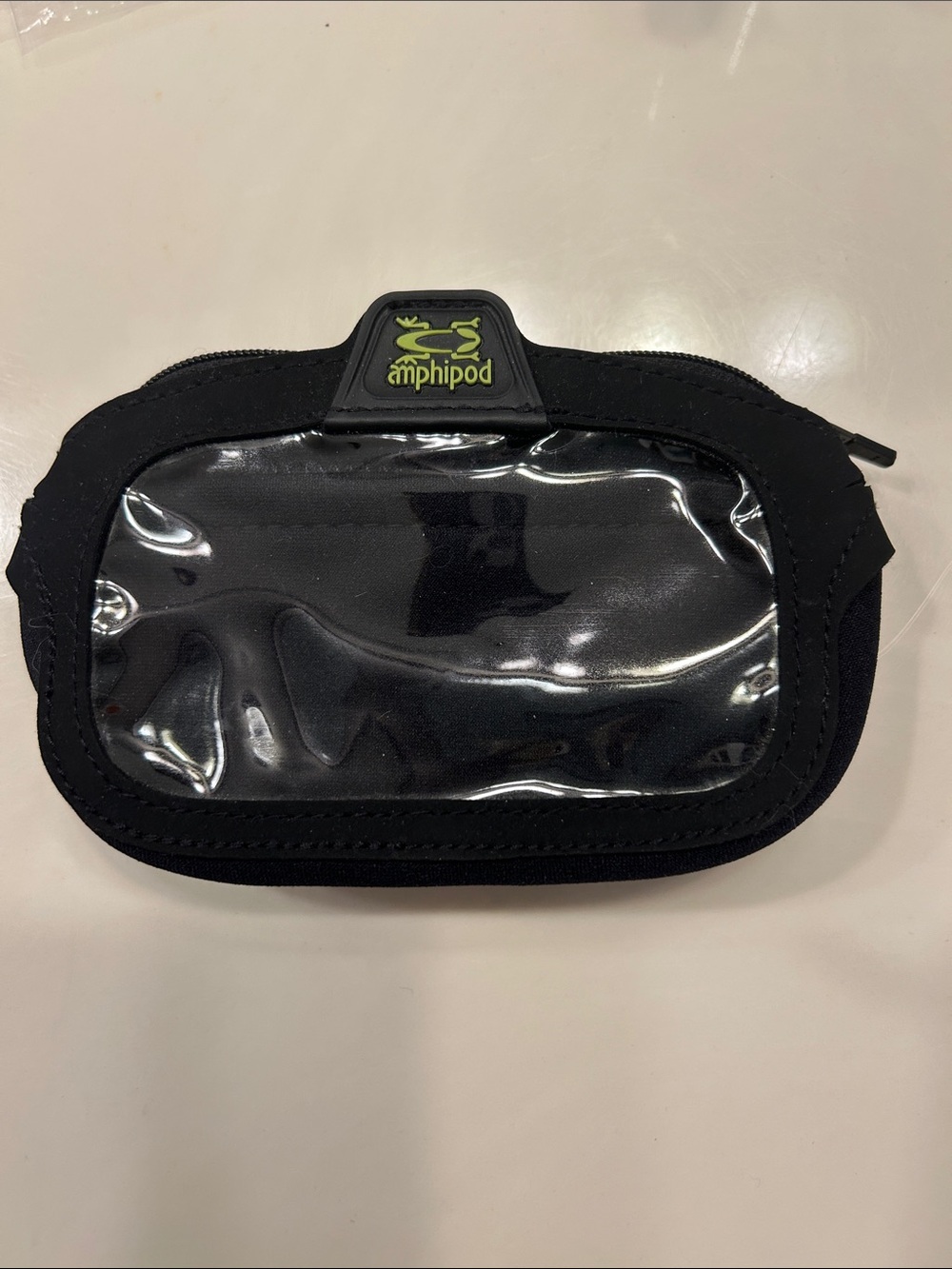 Amphipod Black Clear-Front Running waistband Pouch